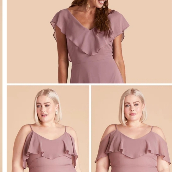 Birdy Grey Mauve Floret Jane Convertible Dress - S - Picture 13 of 13